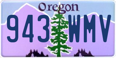 OR license plate 943WMV