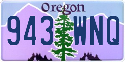 OR license plate 943WNQ