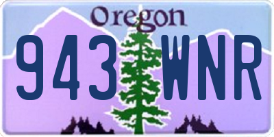 OR license plate 943WNR
