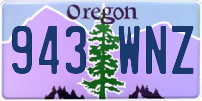 OR license plate 943WNZ
