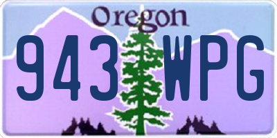 OR license plate 943WPG
