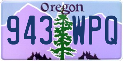OR license plate 943WPQ