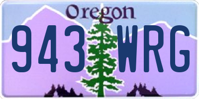 OR license plate 943WRG