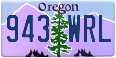 OR license plate 943WRL