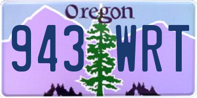 OR license plate 943WRT