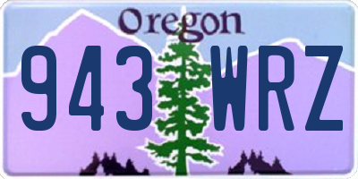 OR license plate 943WRZ