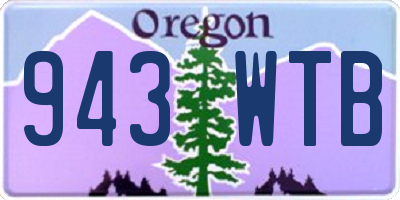 OR license plate 943WTB