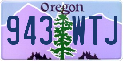 OR license plate 943WTJ