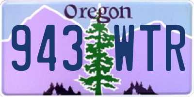 OR license plate 943WTR