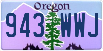 OR license plate 943WWJ