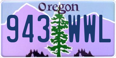 OR license plate 943WWL