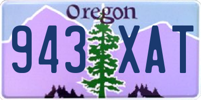 OR license plate 943XAT