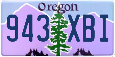 OR license plate 943XBI