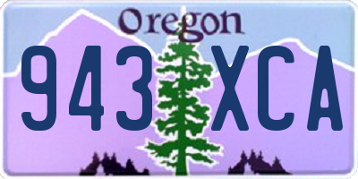 OR license plate 943XCA