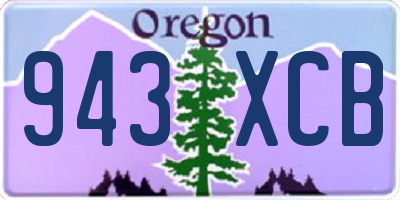 OR license plate 943XCB