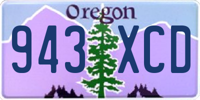 OR license plate 943XCD