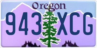 OR license plate 943XCG