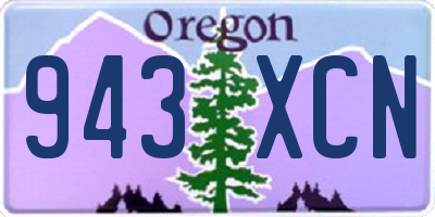 OR license plate 943XCN
