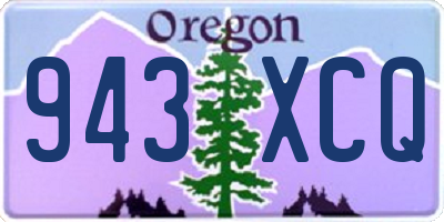 OR license plate 943XCQ