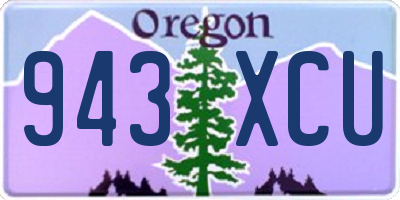 OR license plate 943XCU