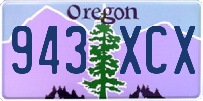 OR license plate 943XCX
