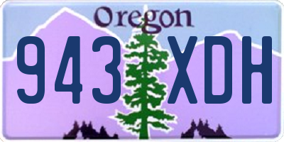 OR license plate 943XDH
