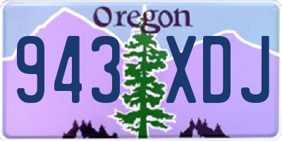 OR license plate 943XDJ