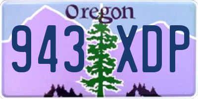 OR license plate 943XDP