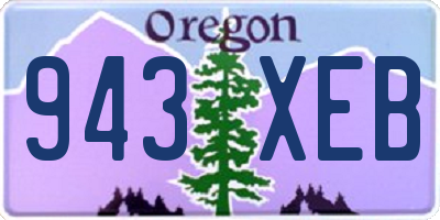 OR license plate 943XEB