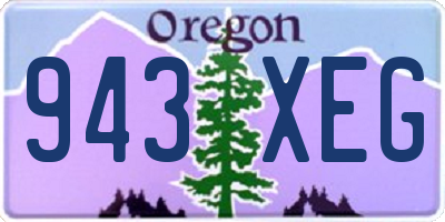 OR license plate 943XEG