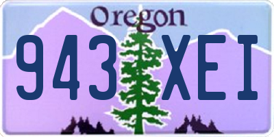 OR license plate 943XEI