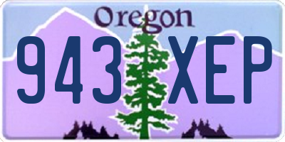 OR license plate 943XEP