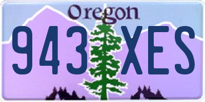 OR license plate 943XES