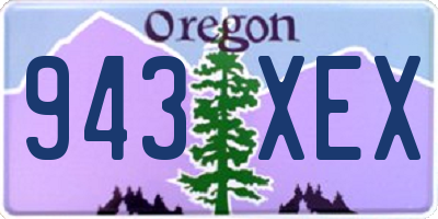 OR license plate 943XEX