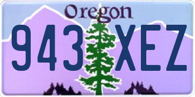OR license plate 943XEZ