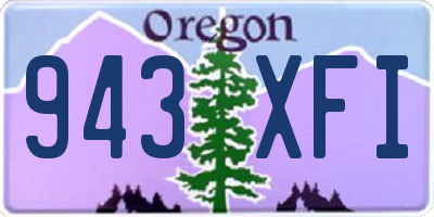 OR license plate 943XFI