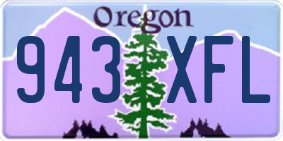OR license plate 943XFL