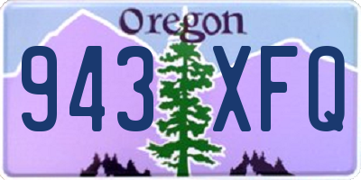 OR license plate 943XFQ
