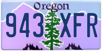 OR license plate 943XFR