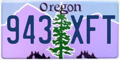 OR license plate 943XFT