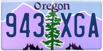 OR license plate 943XGA