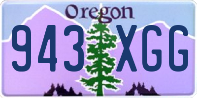 OR license plate 943XGG