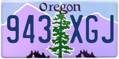 OR license plate 943XGJ
