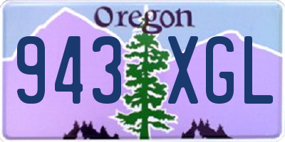 OR license plate 943XGL