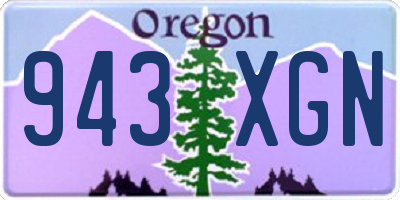 OR license plate 943XGN