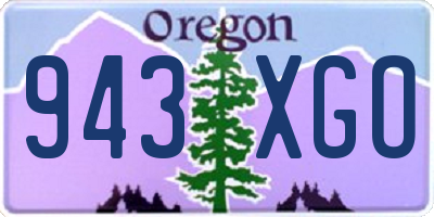 OR license plate 943XGO