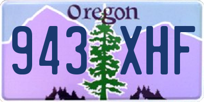 OR license plate 943XHF