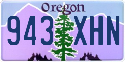 OR license plate 943XHN