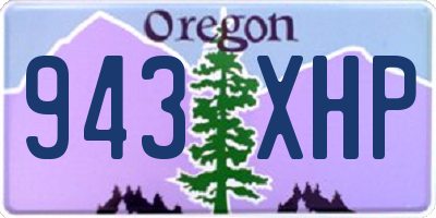 OR license plate 943XHP