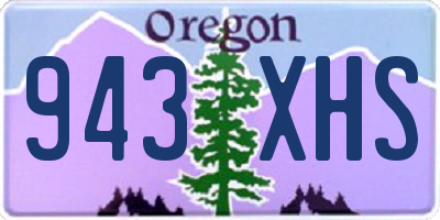OR license plate 943XHS